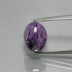 9,17 ctw natürlicher Violet Charoit, Oval Schliff, Lichtundurchlässig