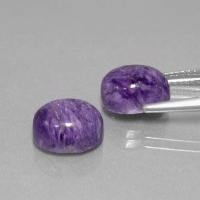  ct natürliche Violet Charoit-Edelsteine, Oval Schliff, Lichtundurchlässig