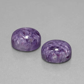  ct natürliche violetter Charoit-Edelsteine, Oval Schliff, Lichtundurchlässig