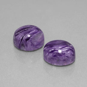  ct natürliche Violett Charoit-Edelsteine, Oval Schliff, Lichtundurchlässig