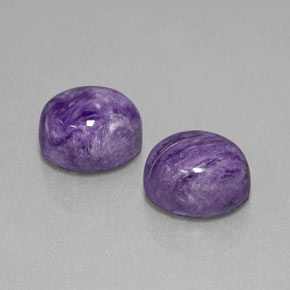  ct natürliche Violet Charoit-Edelsteine, Oval Schliff, Lichtundurchlässig