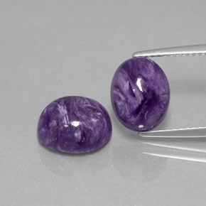  ct natürliche violetter Charoit-Edelsteine, Oval Schliff, Lichtundurchlässig