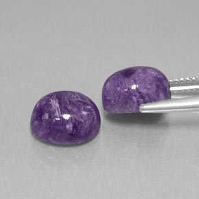  ct natürliche violetter Charoit-Edelsteine, Oval Schliff, Lichtundurchlässig