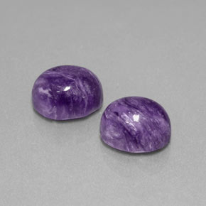  ct natürliche Violet Charoit-Edelsteine, Oval Schliff, Lichtundurchlässig