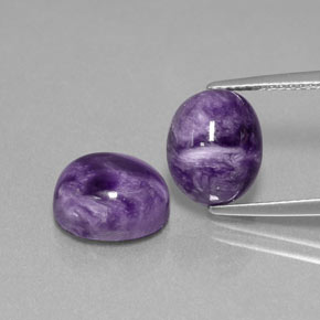  ct natürliche violetter Charoit-Edelsteine, Oval Schliff, Lichtundurchlässig