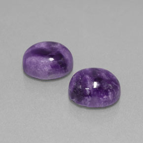  ct natürliche violetter Charoit-Edelsteine, Oval Schliff, Lichtundurchlässig