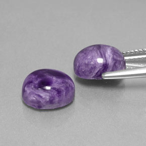  ct natürliche violetter Charoit-Edelsteine, Oval Schliff, Lichtundurchlässig