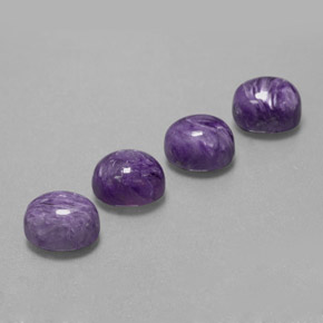 ct natürliche violetter Charoit-Edelsteine, Oval Schliff, Lichtundurchlässig