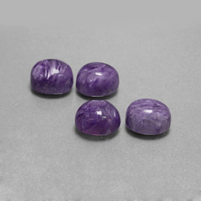 ct natürliche violetter Charoit-Edelsteine, Oval Schliff, Lichtundurchlässig