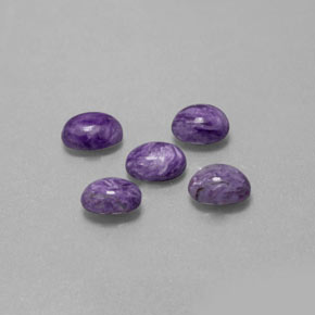  ct natürliche Violet Charoit-Edelsteine, Oval Schliff, Lichtundurchlässig