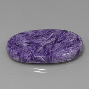 52,34 ctw natürlicher violetter Charoit, Oval Schliff, Lichtundurchlässig