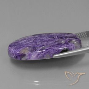 9,17 ctw natürlicher dunkelviolett Charoit, Oval, Lichtundurchlässig