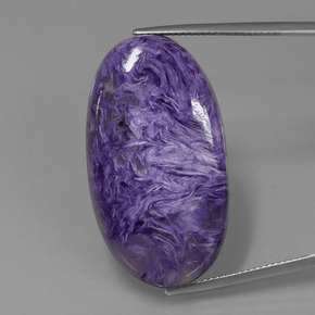 41,37 ctw natürlicher violetter Charoit, Oval Schliff, Lichtundurchlässig