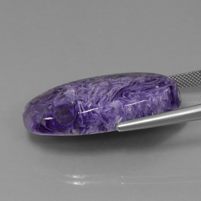 41,37 ctw natürlicher violetter Charoit, Oval Schliff, Lichtundurchlässig
