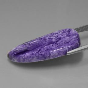 9,17 ctw natürlicher Mittel-Dunkelviolett Charoit, Ausgefallene Form, Lichtundurchlässig