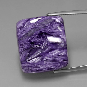 29,63 ctw natürlicher violetter Charoit, Kissenschliff, Lichtundurchlässig