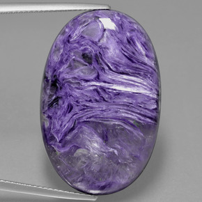 9,17 ctw natürlicher Violet Charoit, Oval Schliff, Lichtundurchlässig