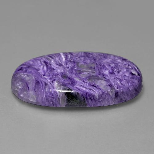 49,22 ctw natürlicher violetter Charoit, Oval Schliff, Lichtundurchlässig