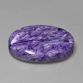 107,30 ctw natürlicher violetter Charoit, Oval Schliff, Lichtundurchlässig