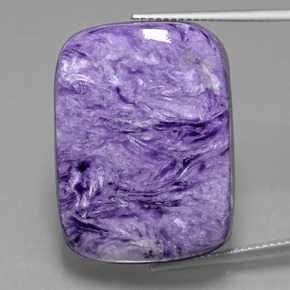 45,84 ctw natürlicher violetter Charoit, Kissenschliff, Lichtundurchlässig