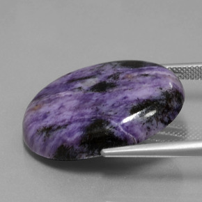 9,17 ctw natürlicher Violet Charoit, Oval Schliff, Lichtundurchlässig