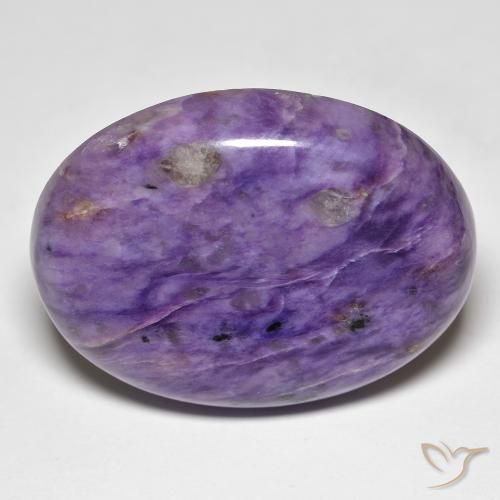 41.77ct Natürlicher Samt Lila Violett Charoit, Oval, Lichtundurchlässig