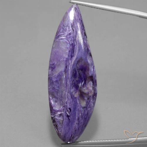 36.05ct Natürlicher Mittel-Dunkelviolett Charoit, Marquise, Lichtundurchlässig