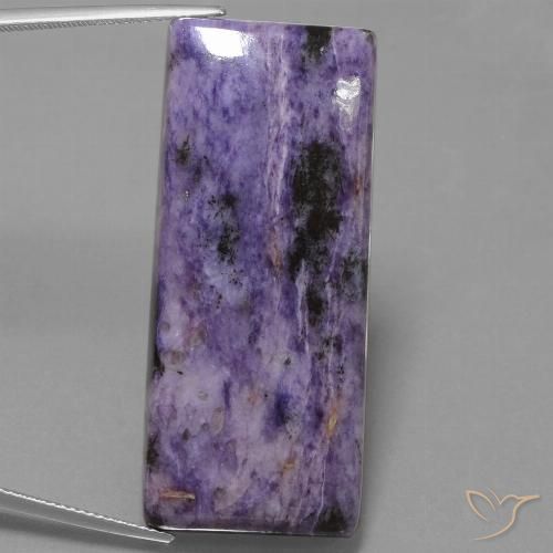 58.04ct Natürlicher tiefviolett Charoit, Baguette, Lichtundurchlässig