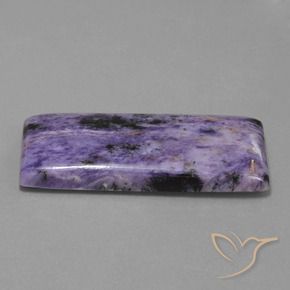 9,17 ctw natürlicher tiefviolett Charoit, Baguette, Lichtundurchlässig