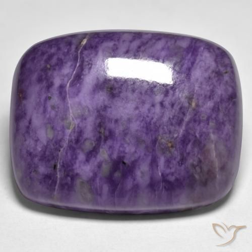 45.47ct Natürlicher tiefviolett Charoit, Kissen, Lichtundurchlässig