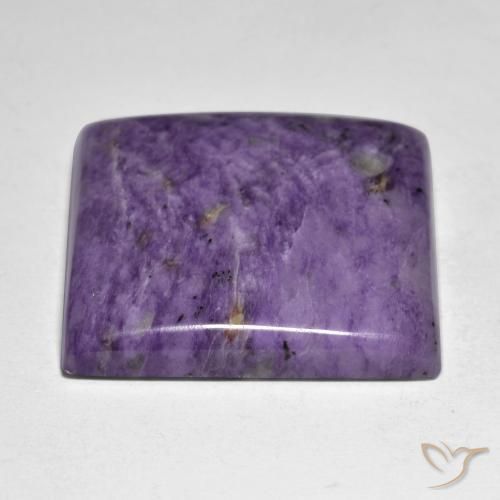 9,17 ctw natürlicher tiefviolett Charoit, Quadrat, Lichtundurchlässig