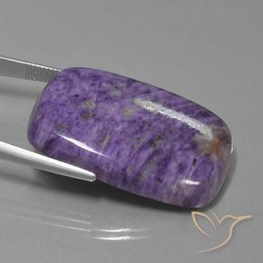 9,17 ctw natürlicher tiefviolett Charoit, Kissen, Lichtundurchlässig