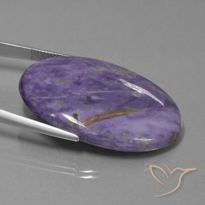 9,17 ctw natürlicher dunkelviolett Charoit, Oval, Lichtundurchlässig