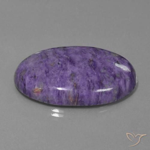 9,17 ctw natürlicher Samt Lila Violett Charoit, Oval, Lichtundurchlässig