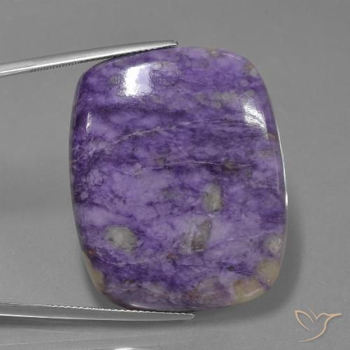 65.45ct Natürlicher tiefviolett Charoit, Kissen, Lichtundurchlässig