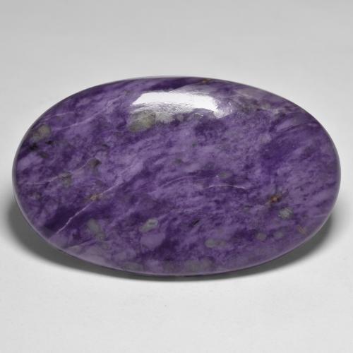 72,93 ctw natürlicher violetter Charoit, Oval Schliff, Lichtundurchlässig