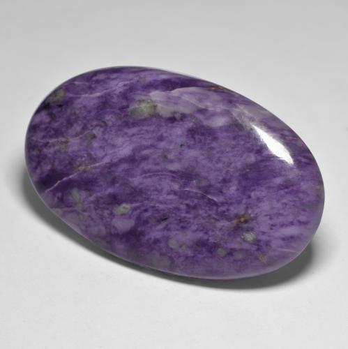 72,93 ctw natürlicher violetter Charoit, Oval Schliff, Lichtundurchlässig