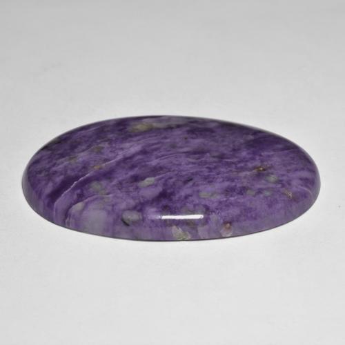 72,93 ctw natürlicher violetter Charoit, Oval Schliff, Lichtundurchlässig
