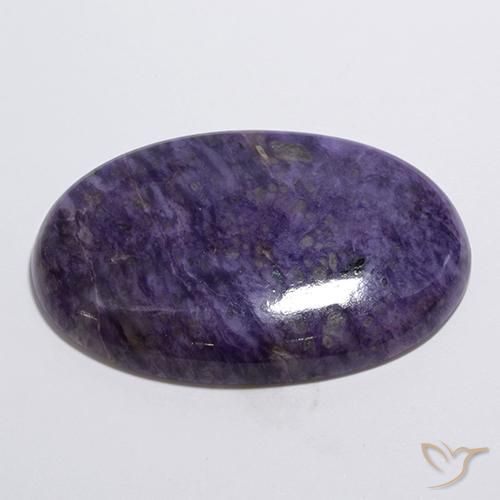 9,17 ctw natürlicher dunkelviolett Charoit, Oval, Lichtundurchlässig