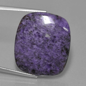 22,52 ctw natürlicher violetter Charoit, Kissenschliff, Lichtundurchlässig