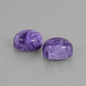  ct natürliche violetter Charoit-Edelsteine, Oval Schliff, Lichtundurchlässig