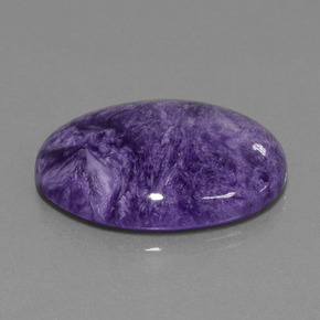 34,37 ctw natürlicher violetter Charoit, Oval Schliff, Lichtundurchlässig