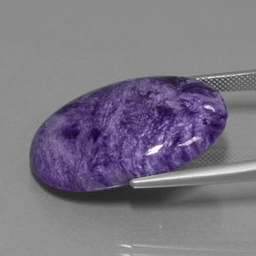 34,37 ctw natürlicher violetter Charoit, Oval Schliff, Lichtundurchlässig