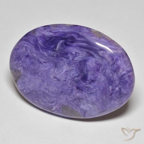9,17 ctw natürlicher Medium Dark-Violet Charoit, Oval, Lichtundurchlässig