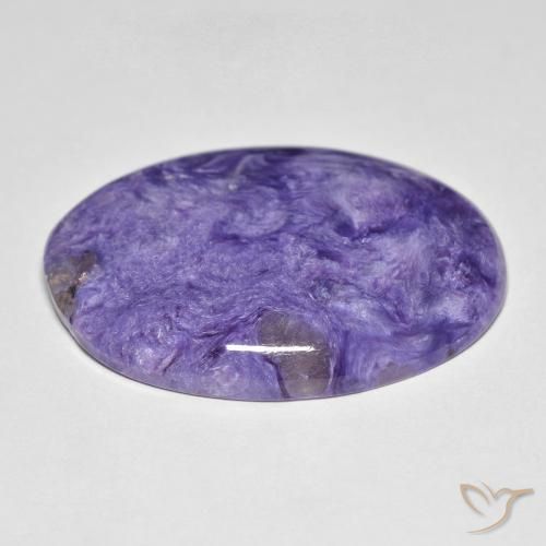 9,17 ctw natürlicher Medium Dark-Violet Charoit, Oval, Lichtundurchlässig