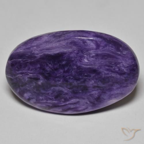 9,17 ctw natürlicher tiefviolett Charoit, Oval, Lichtundurchlässig