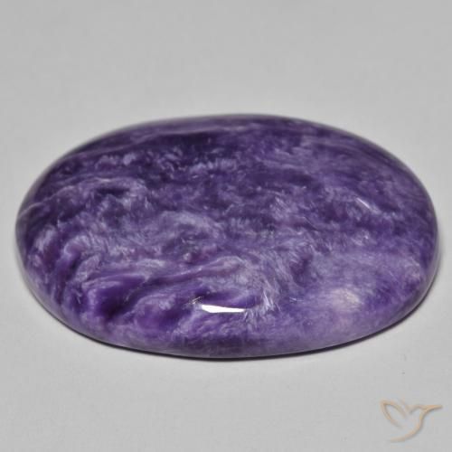 9,17 ctw natürlicher tiefviolett Charoit, Oval, Lichtundurchlässig