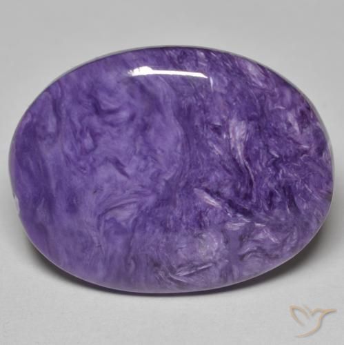 27.75ct Natürlicher tiefviolett Charoit, Oval, Lichtundurchlässig