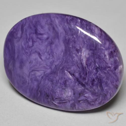 9,17 ctw natürlicher tiefviolett Charoit, Oval, Lichtundurchlässig