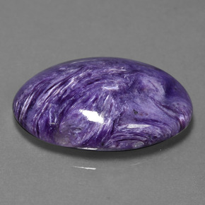 22,88 ctw natürlicher violetter Charoit, Oval Schliff, Lichtundurchlässig
